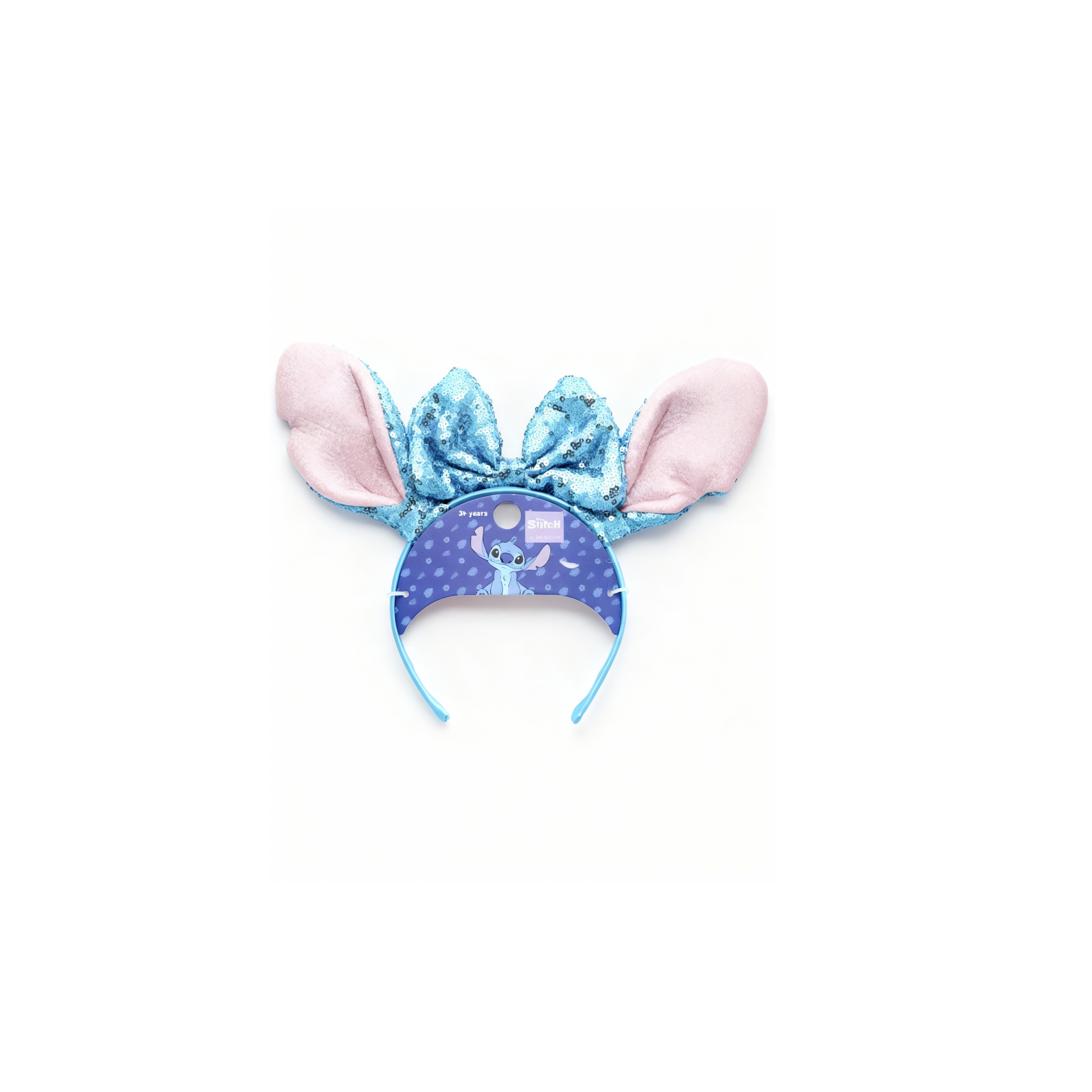 Stitch character hairband with glitter